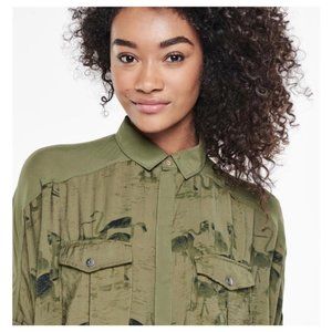 G-Star Women Lorin Sage Shirt Dress S  NWT